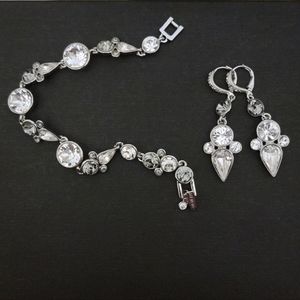 Givenchy Gorgeous Grey Jewelry bracelet earings set